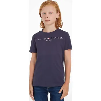 Dívčí oblečení Dětské bavlněné tričko Tommy Hilfiger KS0KS00210 námořnická modř 59X, vel. 164