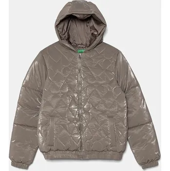 Chlapecká bunda Dětská bunda United Colors of Benetton hnědá barva, 27WYCN05A 27WYCN05A.G.Seasonal 84X, vel. 122