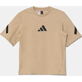 Dívčí tričko Dětské tričko adidas J ZNE TEE JF2498 béžová 80X, vel. 140