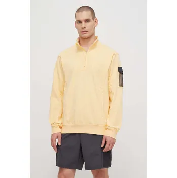 Pánská mikina Mikina Columbia Painted Peak pánská, žlutá barva, hladká, 2074521 10X, vel. M