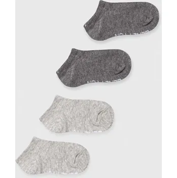Dětské ponožky United Colors of Benetton 4-pack 6GRD07024.G.CONTINUATIV šedá 90X, vel. 35/38