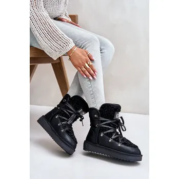 Dámská zimní obuv Voděodolné sněhule na platformě veganské D.Franklin DFSH370004 Barva: Černá, Velikost: 42