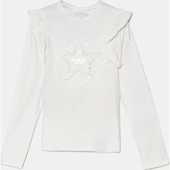 Chlapecké tričko Dětské tričko s dlouhým rukávem Guess béžová barva, K4BI12 J1314 K4BI12.J1314.9BYH 01X, vel. 118-122