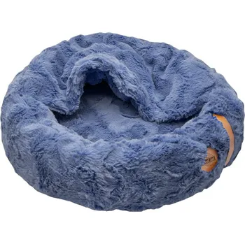 Pelíšek pro psa RED ANT Kukaň s dekou pro malé a střední psy Modrá 70x15cm M