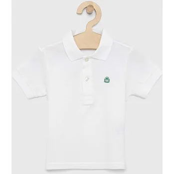 Dětská bavlněná polokošile United Colors of Benetton 3089G3008.P.NOS béžová 01X, vel. 82