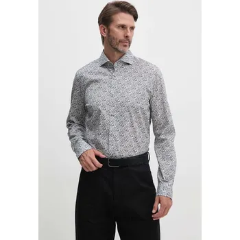 Pánská košile Košile Joop! pánská, šedá barva, slim, 30043595 90A, vel. 41