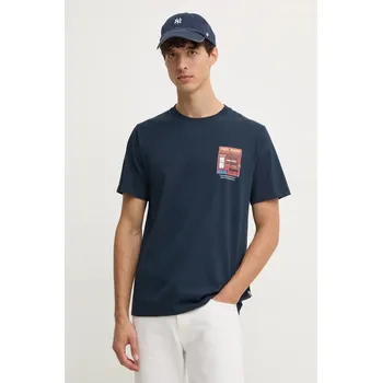 Oblečení a móda Bavlněné tričko Pepe Jeans AENYS PM509637 námořnická modř 59X, vel. M