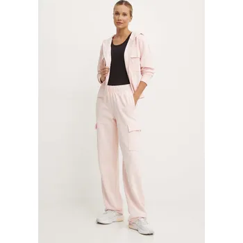 Bavlněné tepláky Guess RGINE V4YB10.KC6W1 růžová 30X, vel. XS