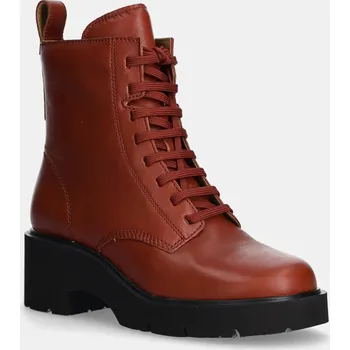 Dámské polobotky Kožené workery Camper Milah K400577.011 oranžová 28X, EUR 40