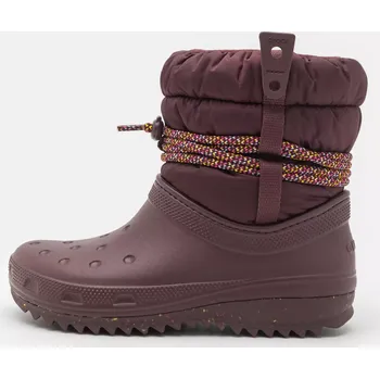 Crocs Classic Neo Puff vínové Dámská zimní obuv Crocs Classic Neo Puff vínové