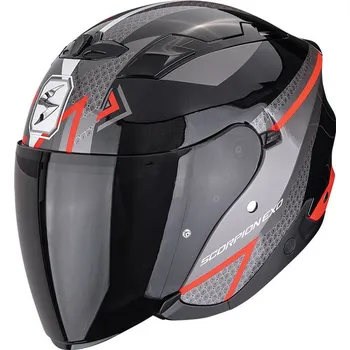 Motodoplněk SCORPION přilba EXO-230 Loop metal black/red - M