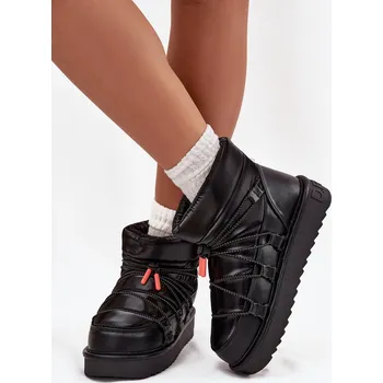 Dámská zimní obuv D.Franklin Dámské sněhule na platformě DFranklin DFSH370020 Barva: Černá, Velikost: 36