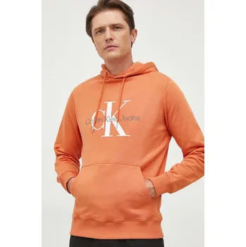 Dámská mikina Bavlněná mikina Calvin Klein Jeans J30J320805 oranžová 22X, vel. L