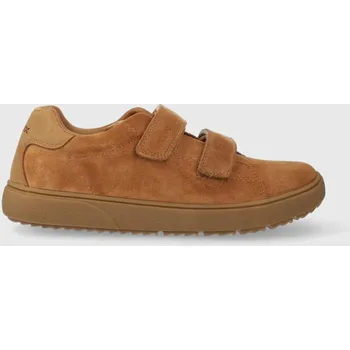 Chlapecká obuv Dětské semišové sneakers boty Geox J36LDD.022FU.36.41 hnědá 82X, EUR 39