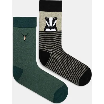 Pánské ponožky Bavlněné ponožky Medicine 2-pack pánské, více barev RW24.LGMA30 vícebarevná MLA, vel. 39/42