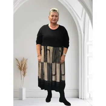 Dámské šaty Šaty s dlouhým rukávem Černá One size