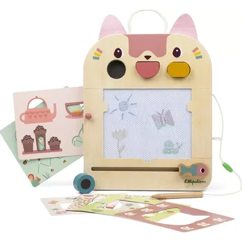 Výuková hračka Lilliputiens - kouzelná tabulka - kočička Jeanne