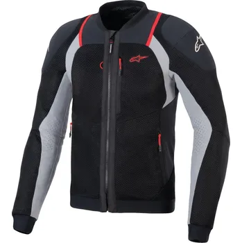 Moto bunda Bunda troop-air pro, alpinestars (černá/světle šedá/červená, vel. xl)