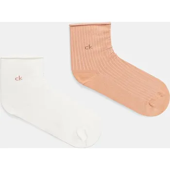 Pánská móda Ponožky Calvin Klein 2-pack 701229681.NOS oranžová 24X, vel. 39/42