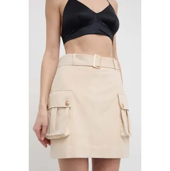 Dámská sukně Sukně Guess PRIMROSE W4GD0I.WG6T0 béžová 80X, vel. S