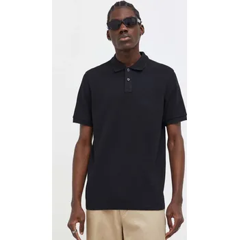 Pánské tričko Bavlněné polo tričko Marc O'Polo černá barva, B21226653000 99X, vel. 3XL