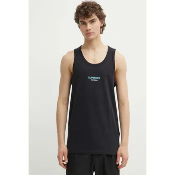 Pánské tričko Bavlněné tričko Superdry černá barva M6010802A.02A 99X, vel. M