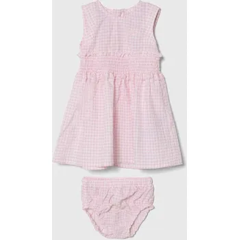 Dámské šaty Kojenecké šaty Guess růžová barva, mini, áčková A4GK10.WG5T0.PPYH 03X, vel. 68-76