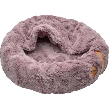 Pelíšek pro psa RED ANT Kukaň s dekou pro malé a střední psy Starorůžová 70x15cm M