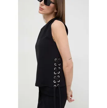 Bavlněný top Pinko černá barva, 103574.A1UA 99X, vel. S