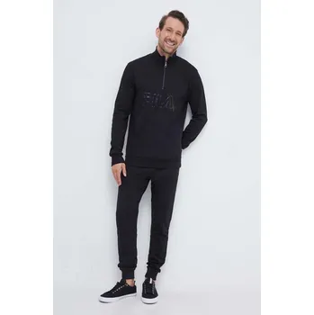 Bavlněná tepláková souprava Fila černá barva FPW1148 99X, vel. S