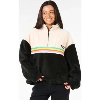 Pánská mikina Mikina Rip Curl SURF REVIVAL POLAR FLEECE Black/Off White velikost S