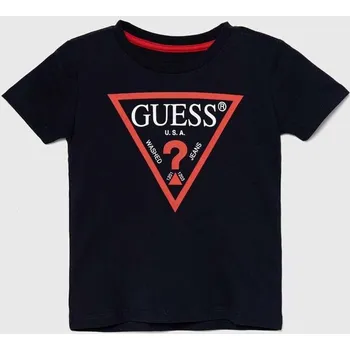 Oblečení a móda Dětské bavlněné tričko Guess N73I55.K8HM0.9BYH námořnická modř 59X, vel. 105-112