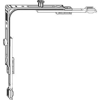 Okno WINKHAUS Rohový převod E1.VS.KG.F, 1 stykač / 1 čep, stříbrný (100 ks)