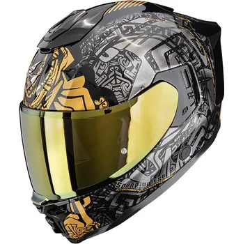 Helma na motorku SCORPION přilba EXO-1500 AIR Apus black/grey/gold - 3XL