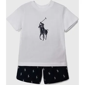 Pánské pyžamo Dětské bavlněné pyžamo Polo Ralph Lauren 8P0141 námořnická modř 59X, vel. 117-123
