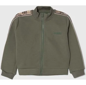 Chlapecká mikina Dětská mikina Guess zelená barva, s aplikací J2YQ06.KB3P2.9BYX 97X, vel. 136-146