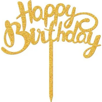 Cakesicq, Čína Zápich do dortu Happy Birthday 15x8cm - Cakesicq | Skvělé pro Váš domácí dort