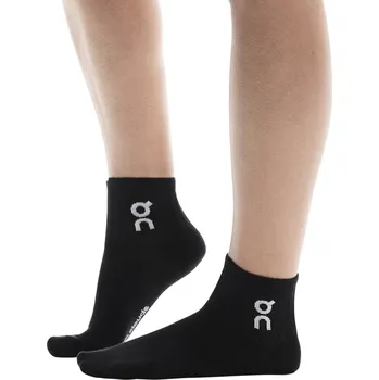 Pánské ponožky Kotníkové bavlněné ponožky On LOGO SOCKS MID (3 PAIRS) černé 2UF10520553 - S | UK 4 | US 6