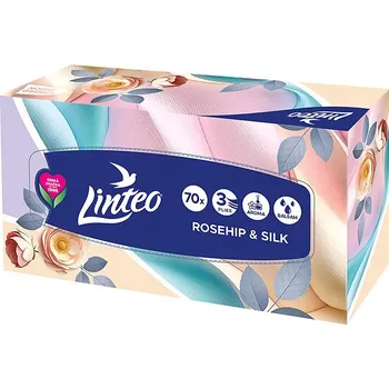 Papírový kapesník LINTEO Rosehip & Silk (70 ks)