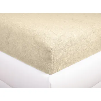 Prostěradlo Aaryans Froté prostěradlo vanilkové Rozměry prostěradla: 160x200 cm
