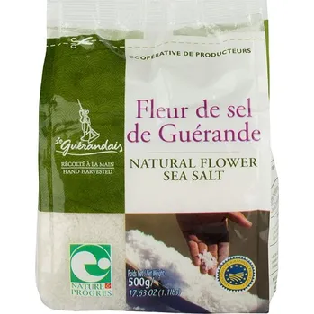 Koření Le Guérandais Solný květ BIO 0,5 kg mořská sůl - Fleur de Sel de Guerande