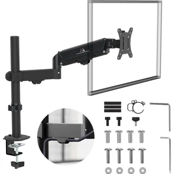 Televizní držák Držák monitoru Maclean, plynová pružina, 17"-32", 2-10 kg, černý, MC-135