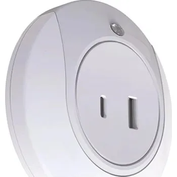 Venkovní osvětlení WG - Noční LED světlo do zásuvky s USB / WG FireFly / white 12300