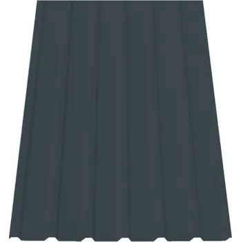 plechová krytina SATJAM Plech trapézový SAT18 NP střešní TOPMAT tl. 0,5 mm RAL 7016 antracit