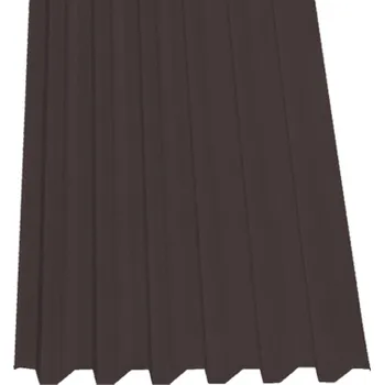 plechová krytina SATJAM Plech trapézový SAT40 N střešní PE25 tl. 0,5 mm RAL 8017 tmavě hnědý