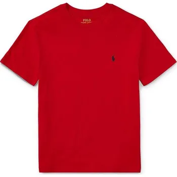 Chlapecké tričko Dětské bavlněné tričko Polo Ralph Lauren červená barva 323832904038 33X, vel. 140-146