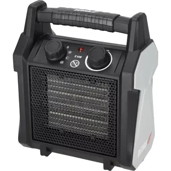 Přímotop Dedra PTC elektrické topidlo 2/3 kW 230V DED9931C4, s ventilátorem, keramický topný prvek, madlo (Dedra DED9931C4 Přenosné elektrické topidlo s keramickým PTC topným tělesem 3000 W, 230 V + madlo)