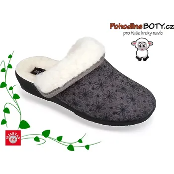 Dámské pantofle Dámská domácí obuv pantofle Mjartan 831-C114L šedé