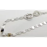 Klenoty Budín Dámský zlatý řetízek z bílého zlata ZRCÁTKA 585/1,37gr 50cm HK6287 (Klenoty Budín Dámský zlatý řetízek z bílého zlata ZRCÁTKA 585/1,37gr 50cm HK6287)