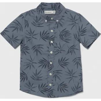 Dámská košile Dětská bavlněná košile Abercrombie & Fitch KI225.4014 modrá 55X, vel. 122-125